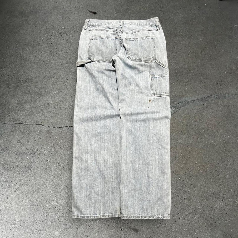 Y2K Old Navy light wash distressed relax fit carpenter jeans Size 30x32